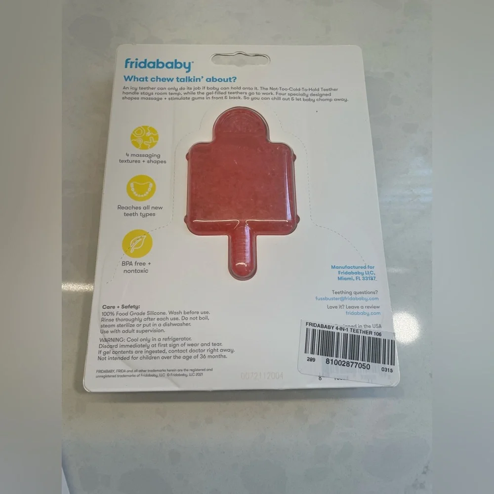 Frida Baby‎ Not Too Cold To Hold Teether NWT